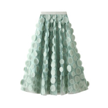 (One Size, Green) Jupe en tulle et streetwear.