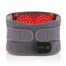 Heated Back Brace With Vibration Massage, Electric Lower Back Heating Pad Massagerm