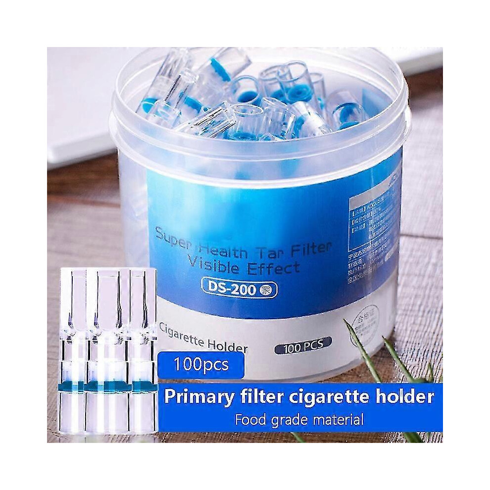 100pcs disposable cigarette filters to reduce tar and clean smoke