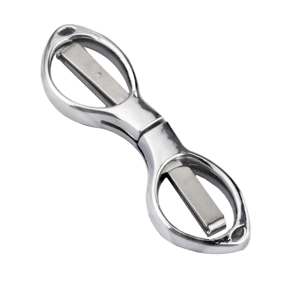 Folding Scissors - Foldable Portable Pocket Cutter, Multipurpose Hospital Care Scissors, Silver, Outdoor Survival Tool 9488771728018