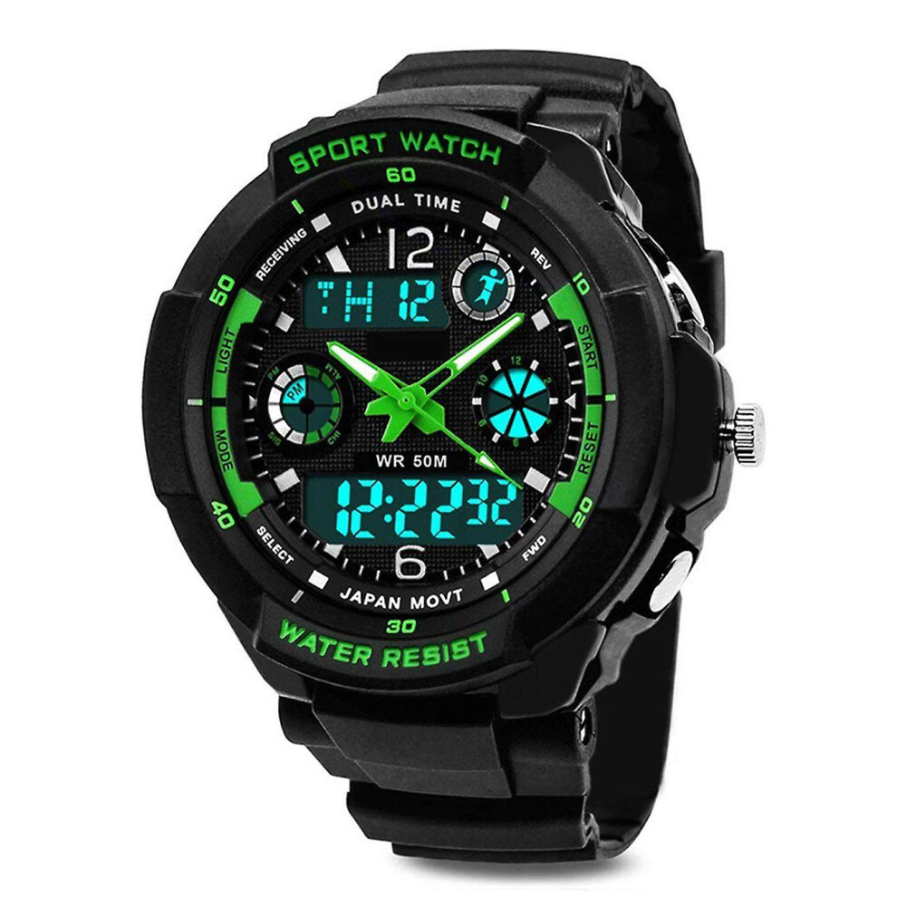 Boys Digital Watches, Waterproof Kids Watches With 12/24 Hour/Dual Time Zone/Alarm/Stopwatch, Shockp 9488771727806