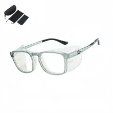 Safety Glasses Side Shields for Eye Glasses, Slip on Clear Eye Glasses Side Shields, Fits Small to Large Eyeglasses2Pairs SZRH
