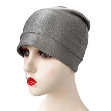 Anti Radiation Cap Silver Fiber Anti Radiation Cap Computers Electromagnetic Wave Rfid Shielding EMF Protection Hat Beanies-Costume Hats
