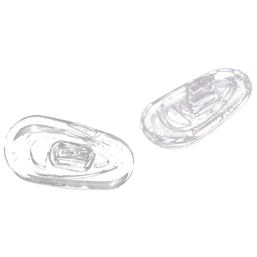 25 Pairs Silicone Eyeglass Nose Pads Oval Push