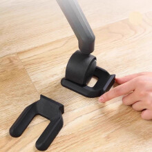 Set di 2 fermaruote per sedia da ufficio, protezioni per pavimenti in legno con coppette antiscivolo e cuscinetti antivibrazione.