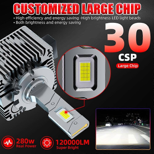 2 pezzi NUOVI fari a LED D1S da 280W 2