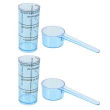 2Sets Dental Messlöffel Messbecher Set Blau