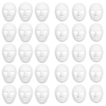 30 Pack 2 Sizes Paper Mache Masks Create Artistic Projects From Wall Decorations To Theater and Halloween Costumes