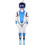 Astro Bot Cosplay kostým Overal Párty Maškarní šaty Bodysuit 1