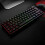 Mechanical Keyboard - Free Wolf T60 Mechanical Single Keyboard Black Blue Axis Mixed Light 4