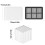 Silicone Ice Cubes Tray for Freezers Large Square Ice Cubes 3