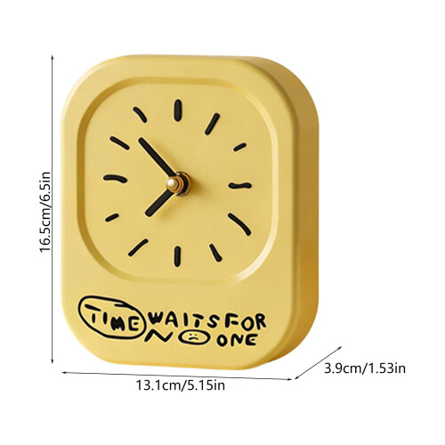 Horloge de bureau analogique à piles, horloges de Table-UN 1
