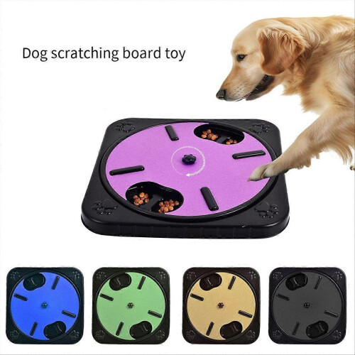 Dog Scratch Pad For Nails Dog Scratch Board Snack Compartments Blue 1