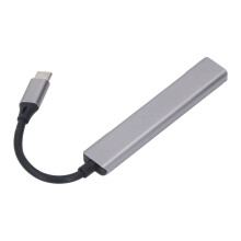 7-in-1 USB 3.0 Hub USB-C Dock Silver 11cm
