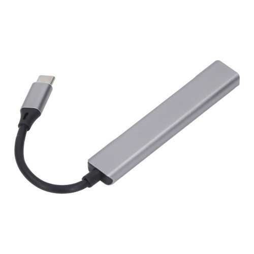 7-in-1 USB 3.0 Hub USB-C Dock Silver 11cm