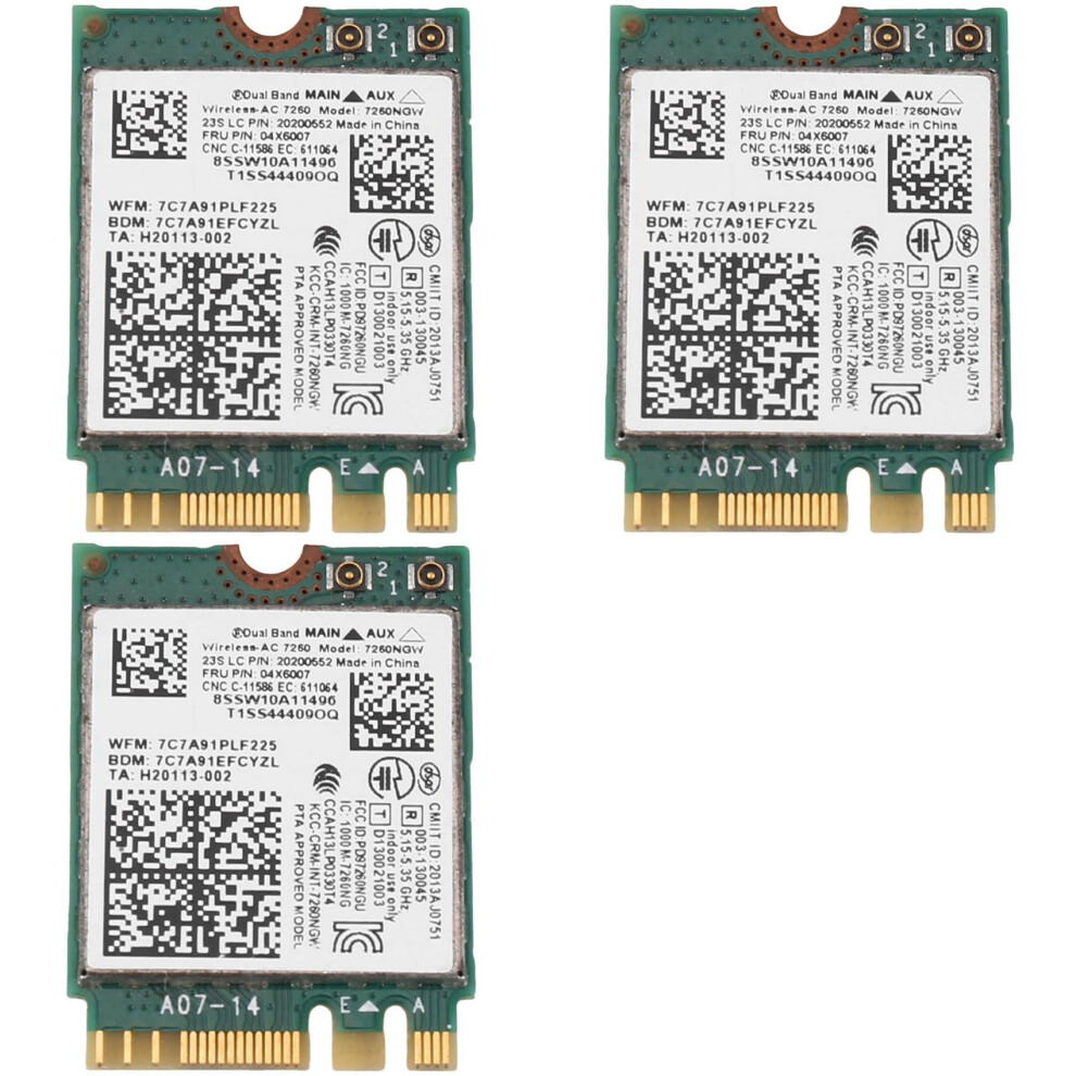 3X 7260Ngw 7260Ac Wifi Card 2.4G/5G Bt4.0 Fru 04X6007 For X250 X240 X240s X230s T440 W540 T540 Yoga Y50 6032402030617