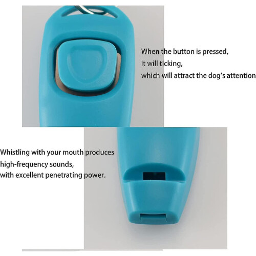 Dog Clicker. Training Clicker Dog Whistle Clicker 2 In 1 Training Tools White 2