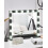Beliani Dressing Table Mirror LED BEAUVOIR Black 2