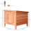 PawHut Conejera de Madera Marrón 51 x 42 x 43 cm 3