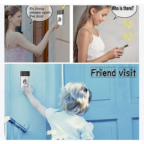 Two-way Wireless Intercom With Built-in Speaker, Access Control System, Up To 6 Months Standby 100*60*14.8mm 2