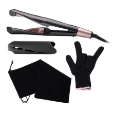 2-in-1 Rotating Hair Straightener & Curler - Multifunctional Hair Styling Tool for Straightening & Curling H