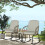 Outsunny Conjunto de Mecedora Beige 63 x 82 x 75 cm 2