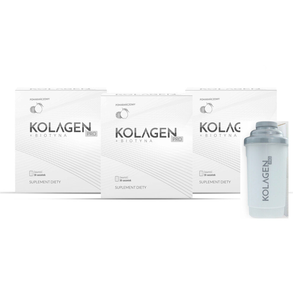Orange 3X Collagen Pro Sachets 30 Pcs. + Shake Flavour