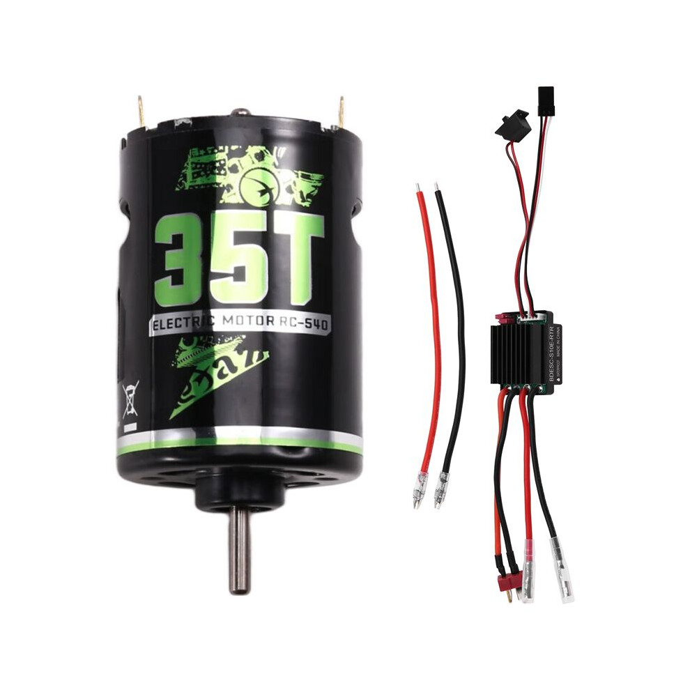 540 Brushed Motor Rc Crawler Motor Esc Brushed Electric Speed Controller Bec For 1/10 Rc Car /Axial/Hsp 35T 4712061923179