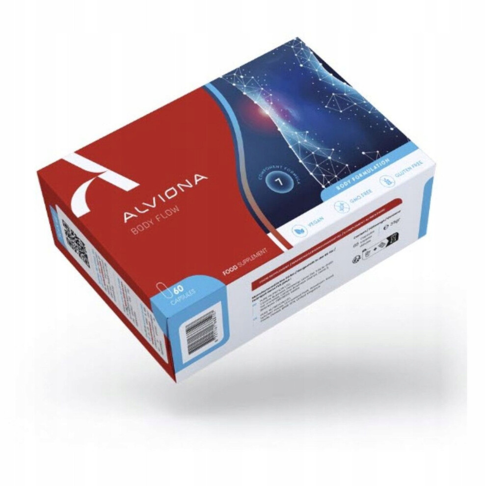 Alviona Body Flow 60 capsules metabolism, fat burning, BCAA, vegan