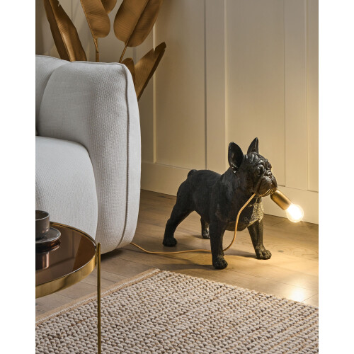 Beliani Table Lamp Dog BAXTER Black 1