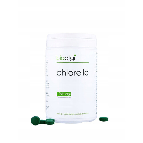 Bioalgen Chlorella - Voedingssupplement met gescheurde celwand (400 tabletten)