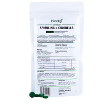Bioalga naturale Spirulina + Clorella - Vitalità 400 compresse