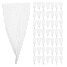 200Pcs Reusable White Mesh Grocery Bags for Home Vegetable Storage