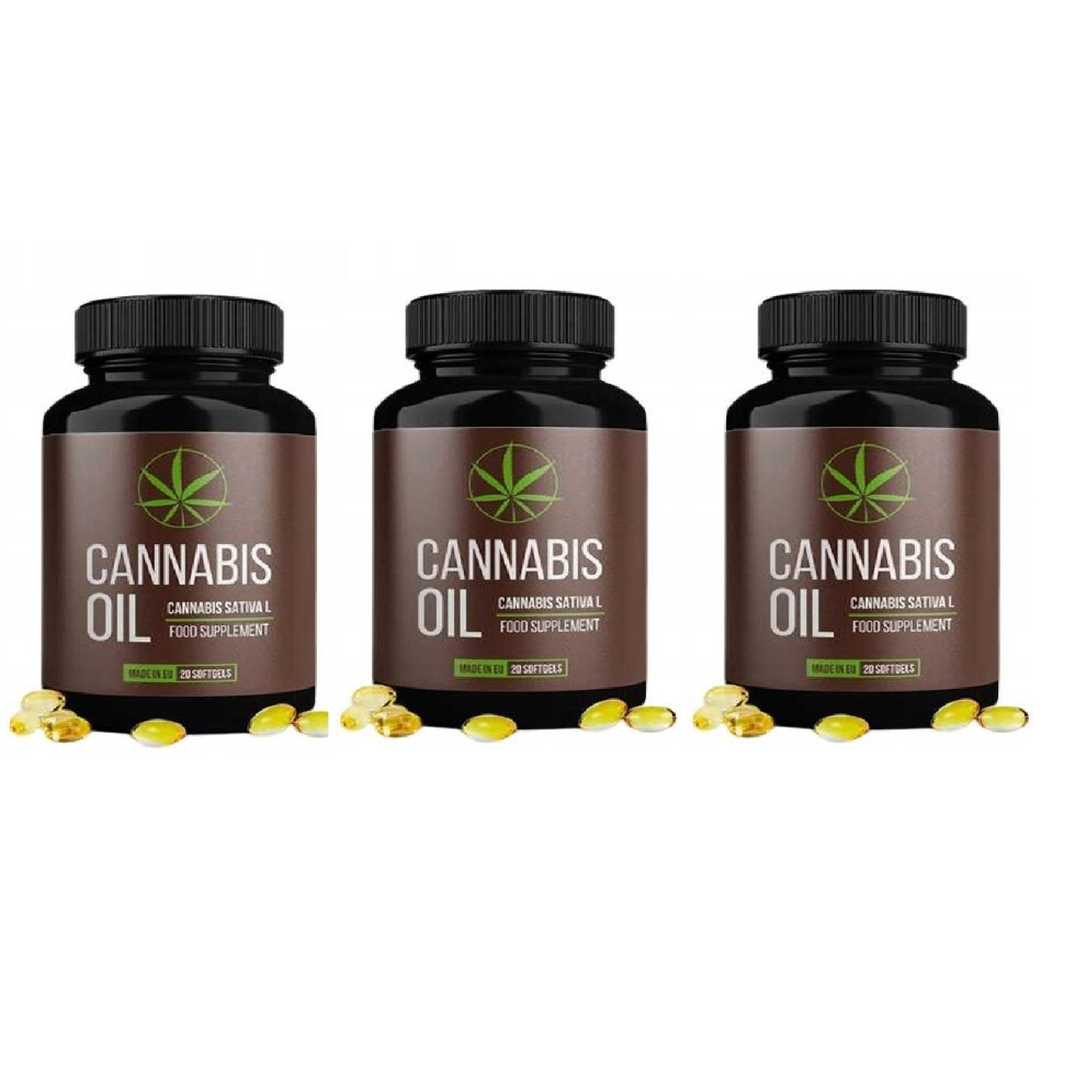 Cannabis Oil dietary supplement 20 capsules