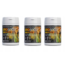 3x Eroboost Premium 30 caps - taurina Zinco Maca Ginseng Mace