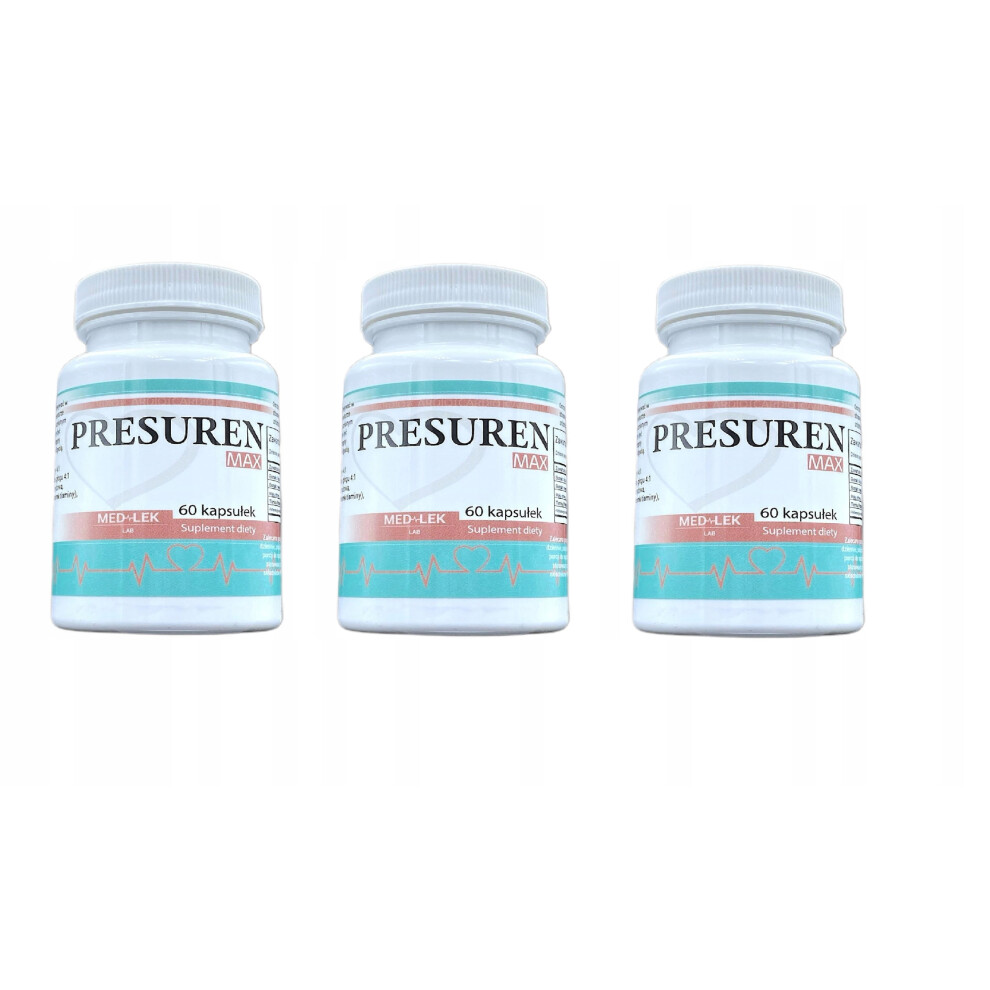 3x Presuren max dietary supplement 60 capsules