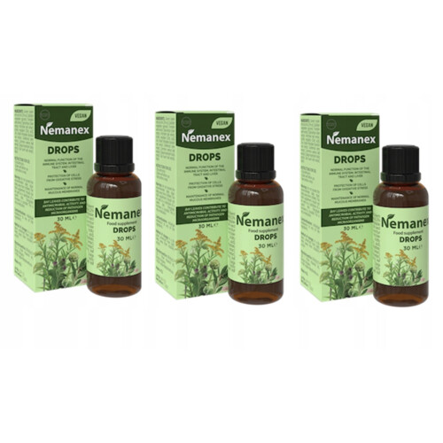 3x Nemanex Gocce 30 ml | Zinco Biotina Carciofo Noce Navloc