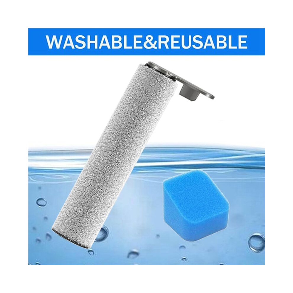 5Pcs Roller Brush And Sponge Set For Jonr Ed 12Pro Floor Scrubber Replacement Parts Main Brush Sponge 6033340199893