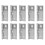 10pcs 2 Inch Long Stainless Steel Self-Closing Corner Spring Draw Door Hinge 1