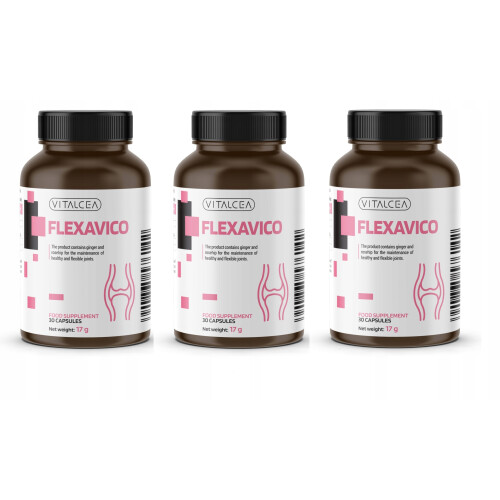 3x VITALCEA Flexavico -lisä terveille nivelille
