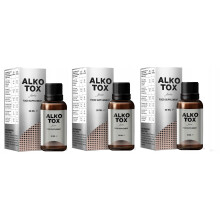 3x AlkoTox Forte | Aiuto per la dipendenza dall'alcol