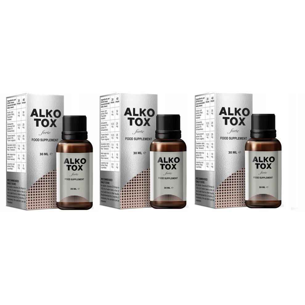 3x AlkoTox Forte | Helping with alcohol dependence