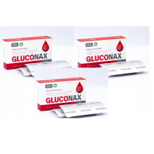 3x Gluconax Premium Controlul zahărului din sânge 30 capsule