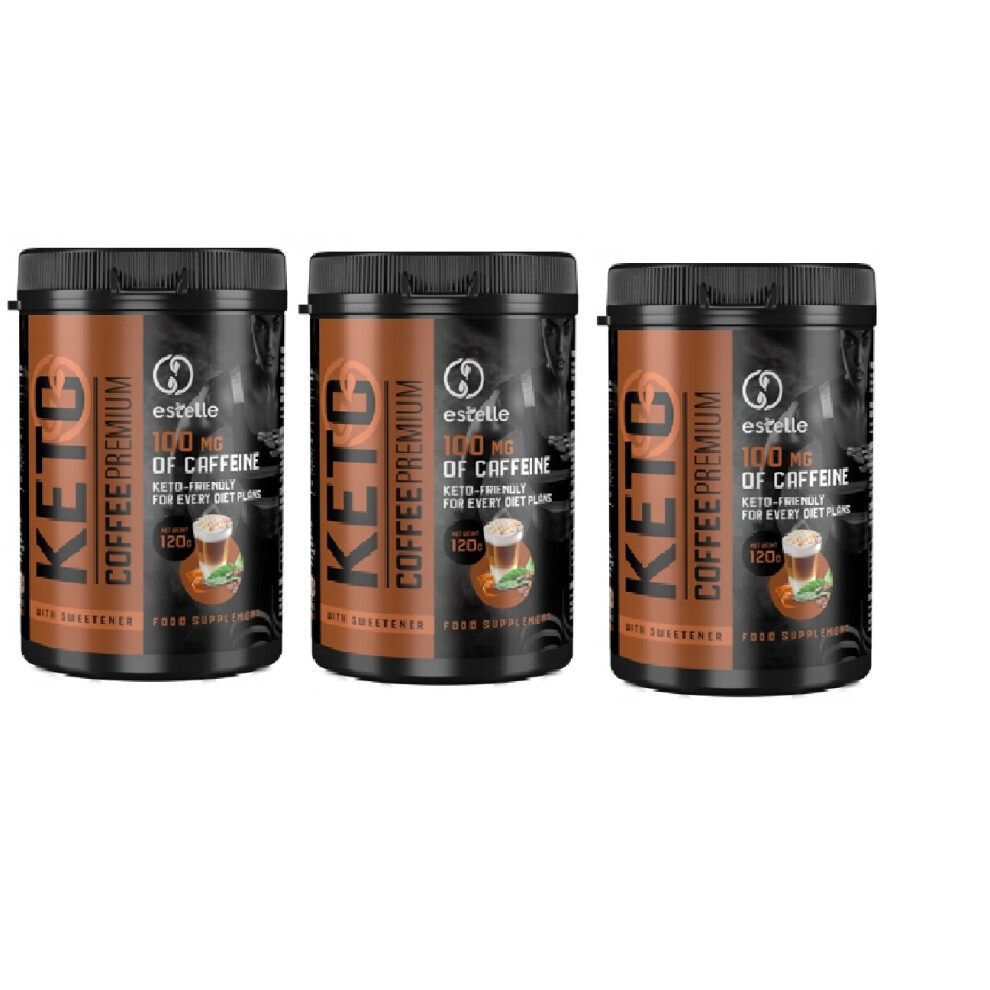 3x Keto Coffee Premium - Dietary supplement, natural 120g