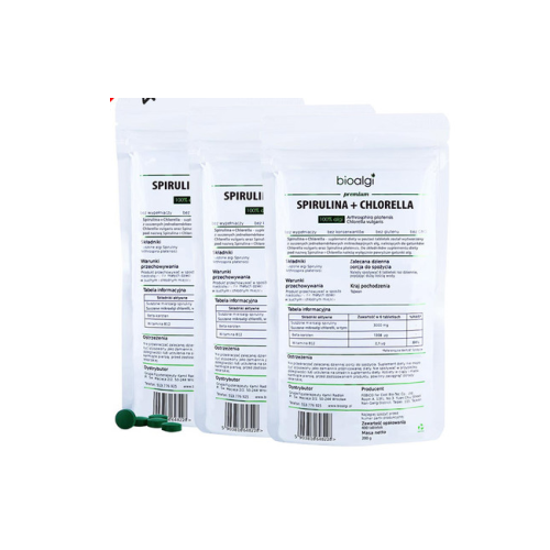 3x Bioalghe Spirulina + Clorella 400 compresse
