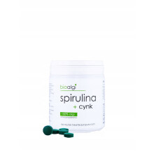 Přírodní doplněk stravy se spirulinou, zinkem a vitaminem B12 - 250 tablet Spirulina + zinek Bioalgae 250 tablet