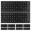 Stickers Clavier Noir Espagnol Résistants Pour Portable 1