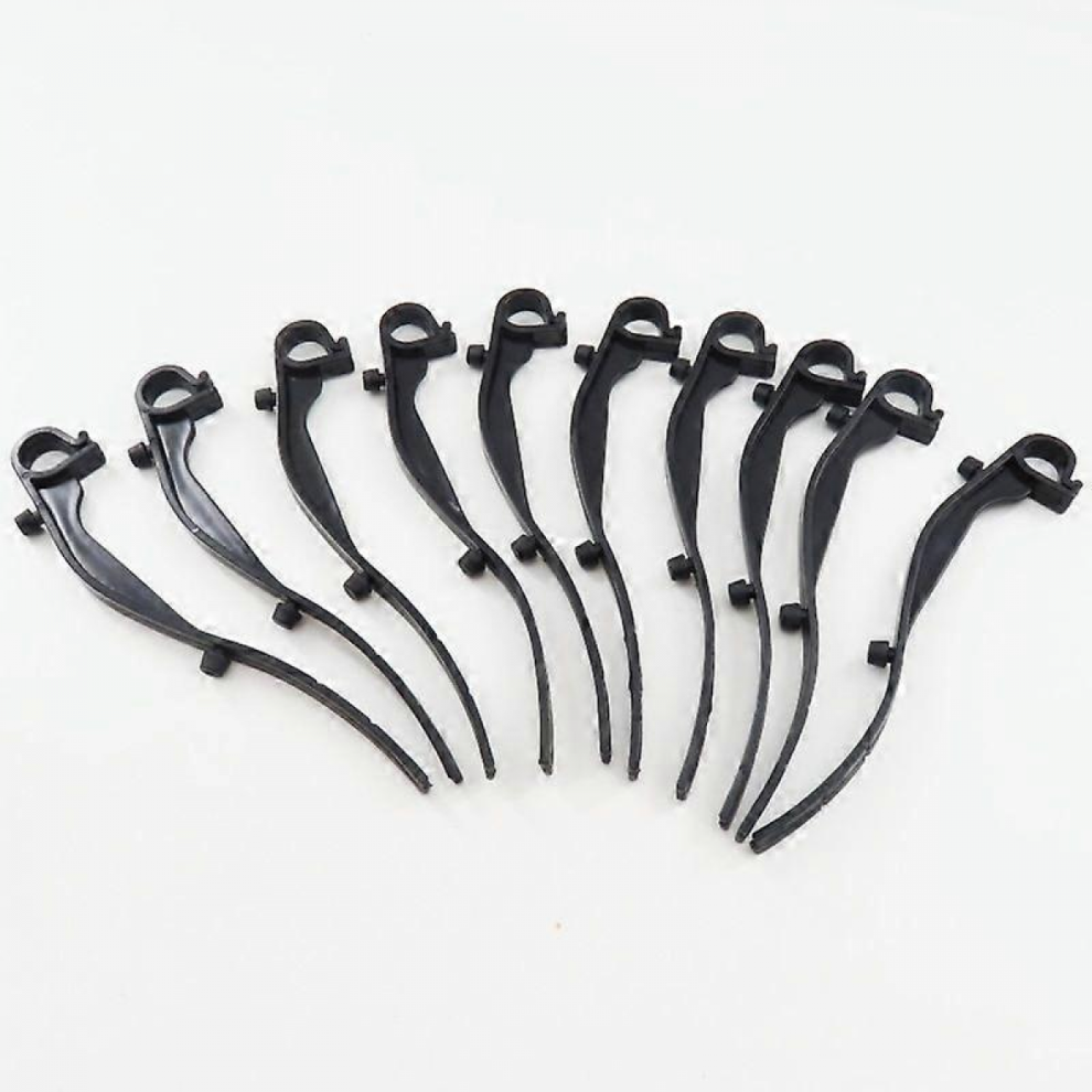 50Pcs Gutter Mesh Clips: Plastic Mesh Gutter Guard Clips - Black Windproof Fixing Hooks Fasteners For Roof Drainage Maintenance Leaf Guard 9477002821116
