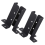 Fencing Post Base Brackets 4Pcs Heavy Duty Iron Brackets For Garden Deck Post Applications 12.7X7.6Cm Rust Resistance 1