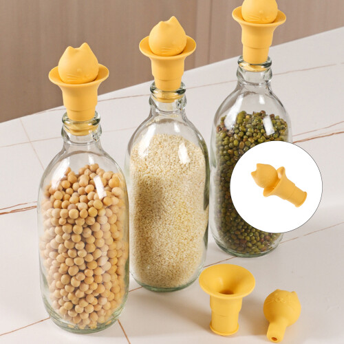 Efficient Cats Shape Stoppers For Wine Sodas Bottles Nonslip 1